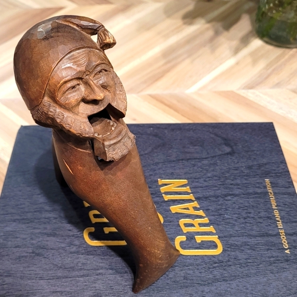 Vintage Antique German Black Forest Knome Wood Carved Nutcracker